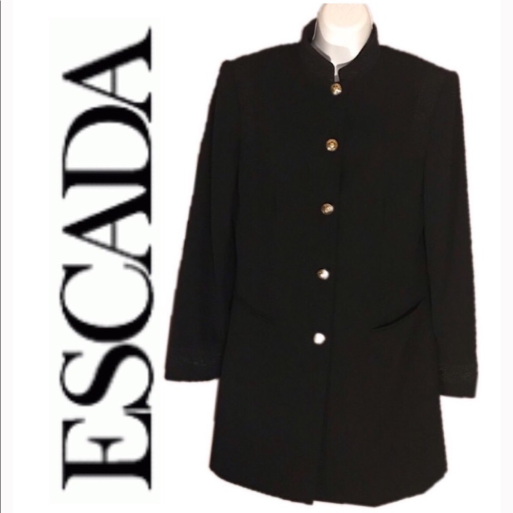 Escada Women’s Mandarin Top, Sz 40 Med